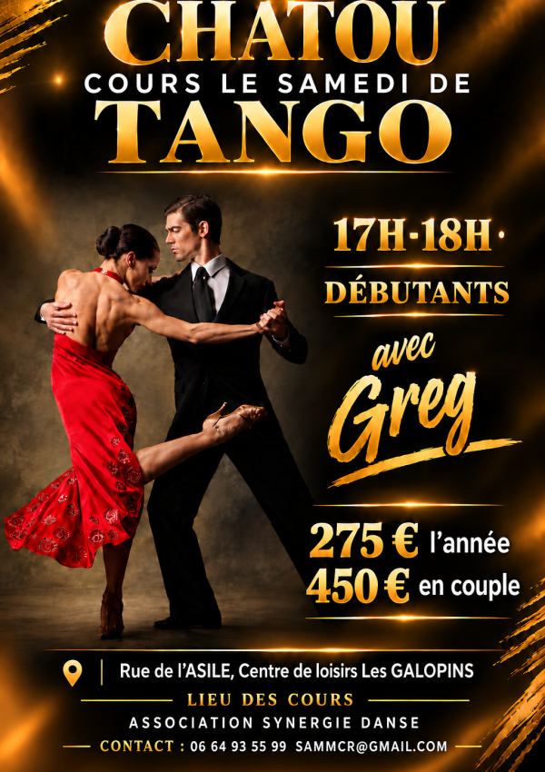 Affiche Tango Dorée à Chatou