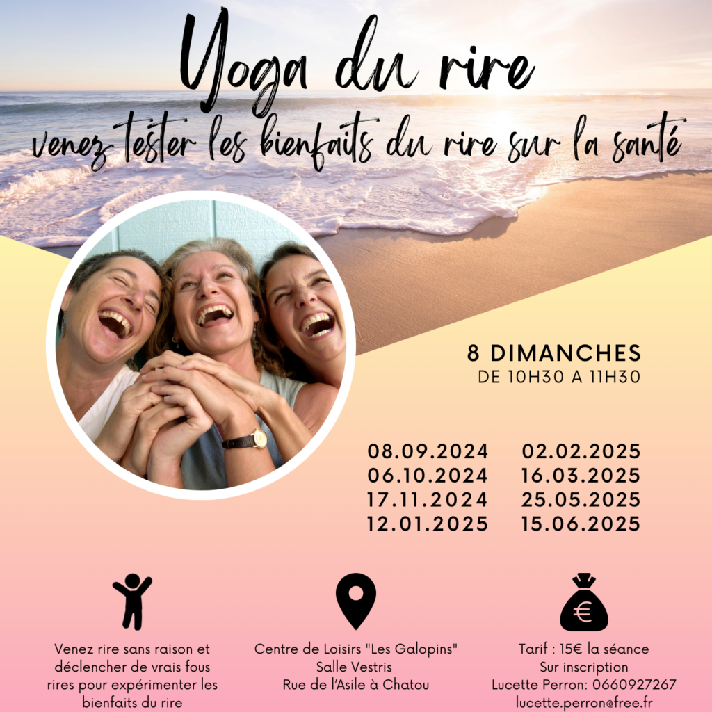 Yoga du rire santé joie fous rires bien-être santé physique mentale